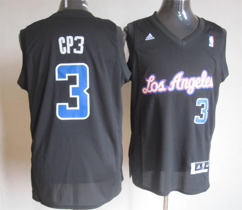  NBA Los Angeles Clippers 3 Chris Paul CP3 Fashion Black Jersey